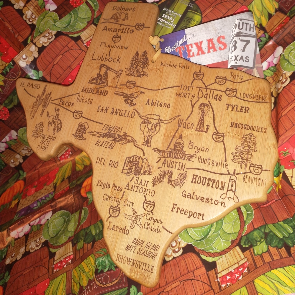 TOTALLY BAMBOO DESTINATION TEXAS CUTTING BOARD